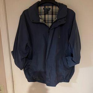 Mens Blue Nautica Bomber length Jacket. BEAUTIFUL!